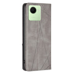 Custodia per telefono in pelle magnetica invisibile prismatica, For Realme C30