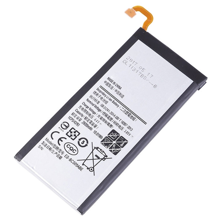 Sostituzione della batteria ai polimeri di litio EB-BC500ABE 2600mAh, For Samsung Galaxy C5 SM-C5000