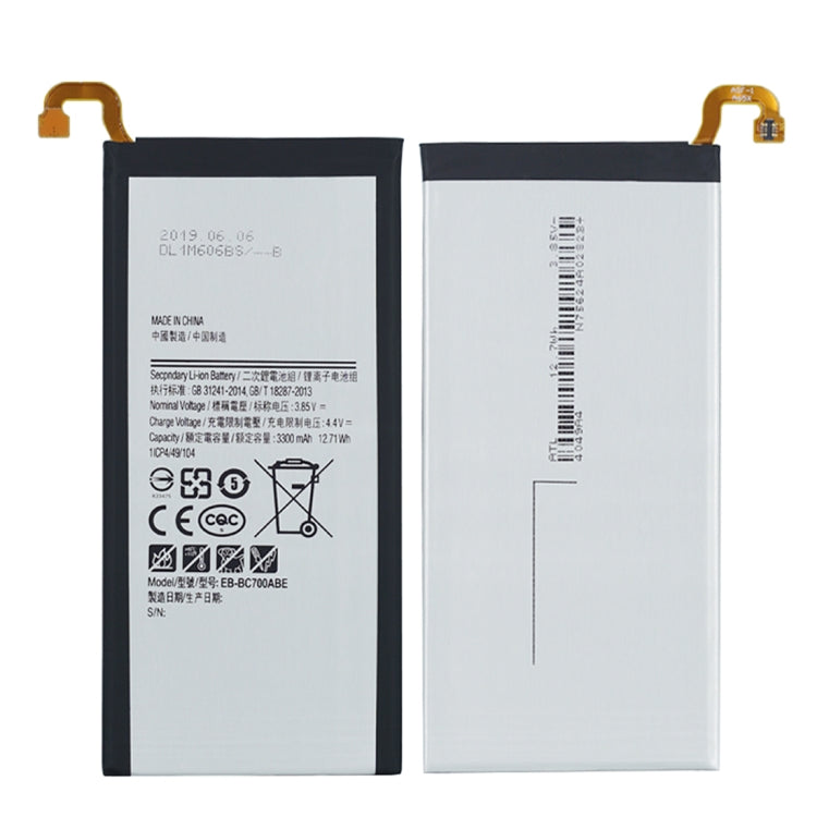 Sostituzione della batteria ai polimeri di litio EB-BC700ABE 3300 mAh, For Samsung Galaxy C7 C7000 C7010 C7018