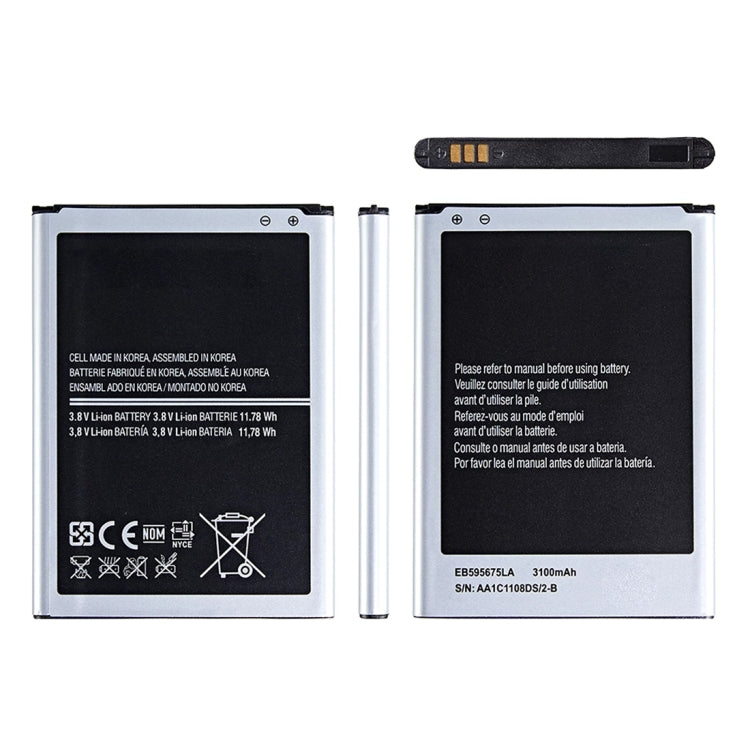 Sostituzione della batteria ai polimeri di litio EB595675LU 3100 mAh, For Samsung Galaxy Note II