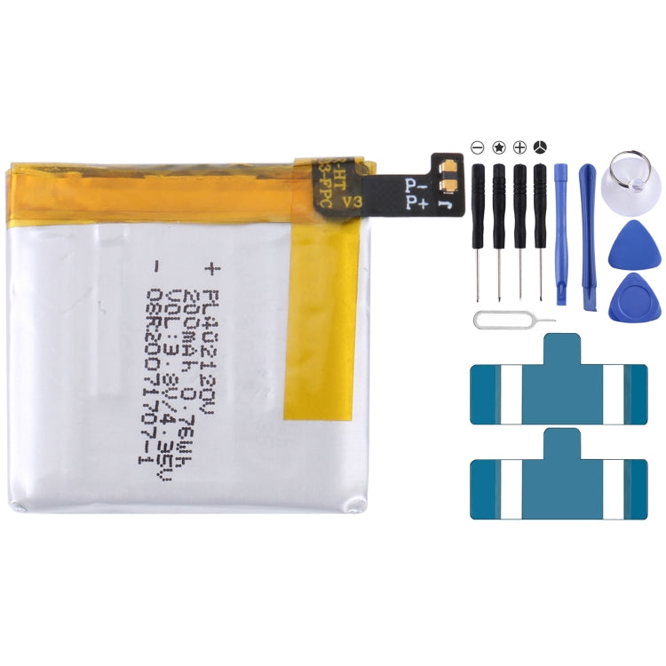 Sostituzione della batteria ai polimeri di litio per, 220mAh PL412221H, 200mAh PL402120V, PL502526V, 390mAh PL412120V, 220mAh PL402022H