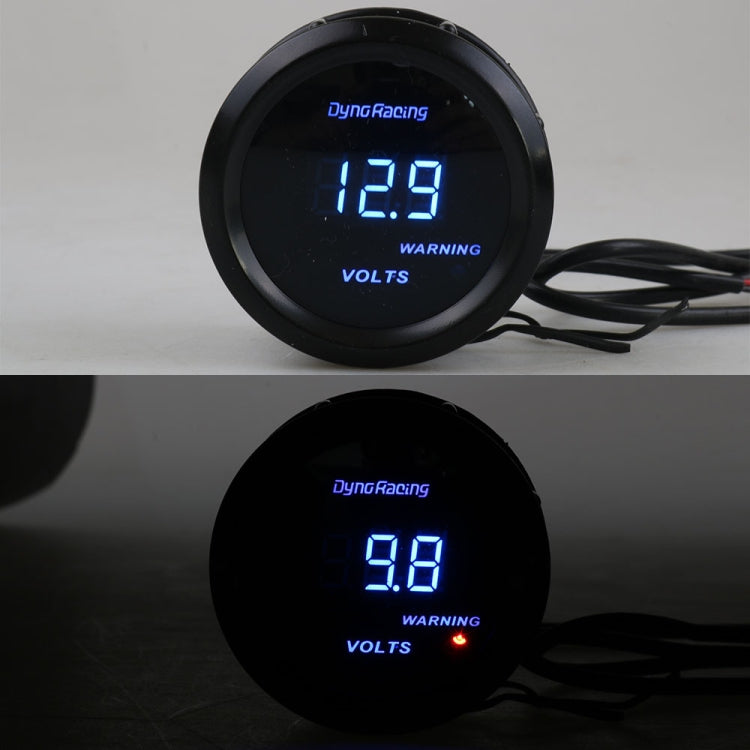 Misuratore di display digitale a luce blu universale da 52 mm modificato per auto 12V, Voltmeter, Water Temperature Gauge, Oil Temperature Gauge, Oil Pressure Gauge, Turbo Boost Gauge BAR, Turbo Boost Gauge PSI, Tachometer