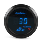 Misuratore di display digitale a luce blu universale da 52 mm modificato per auto 12V, Voltmeter, Water Temperature Gauge, Oil Temperature Gauge, Oil Pressure Gauge, Turbo Boost Gauge BAR, Turbo Boost Gauge PSI, Tachometer