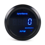 Misuratore di display digitale a luce blu universale da 52 mm modificato per auto 12V, Voltmeter, Water Temperature Gauge, Oil Temperature Gauge, Oil Pressure Gauge, Turbo Boost Gauge BAR, Turbo Boost Gauge PSI, Tachometer