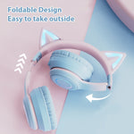 BT029C Cuffie Bluetooth wireless Cat Ear a doppia modalità RGB