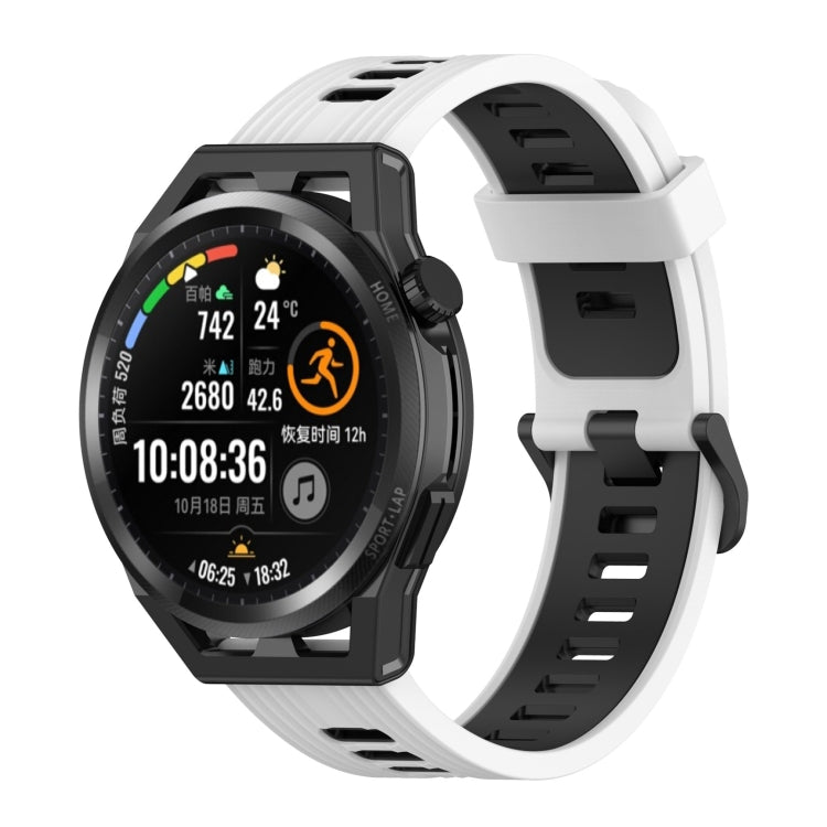 Cinturino in silicone bicolore a righe da 22 mm, For Honor Watch GS 3