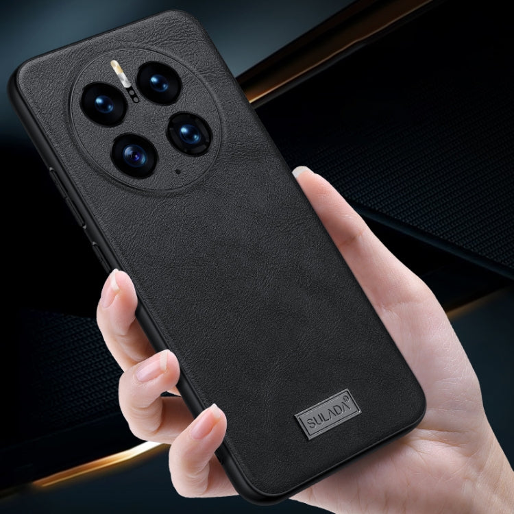 SULADA TPU antiurto + custodia protettiva in pelle fatta a mano, For Huawei Mate 50, For Huawei Mate 50 Pro