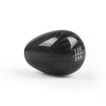 Testa del pomello del cambio del cambio in fibra di carbonio a 6 velocità modificata per auto, Carbon Fiber Gear Stick Shift Knob Head