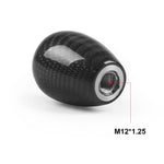 Testa del pomello del cambio del cambio in fibra di carbonio a 6 velocità modificata per auto, Carbon Fiber Gear Stick Shift Knob Head