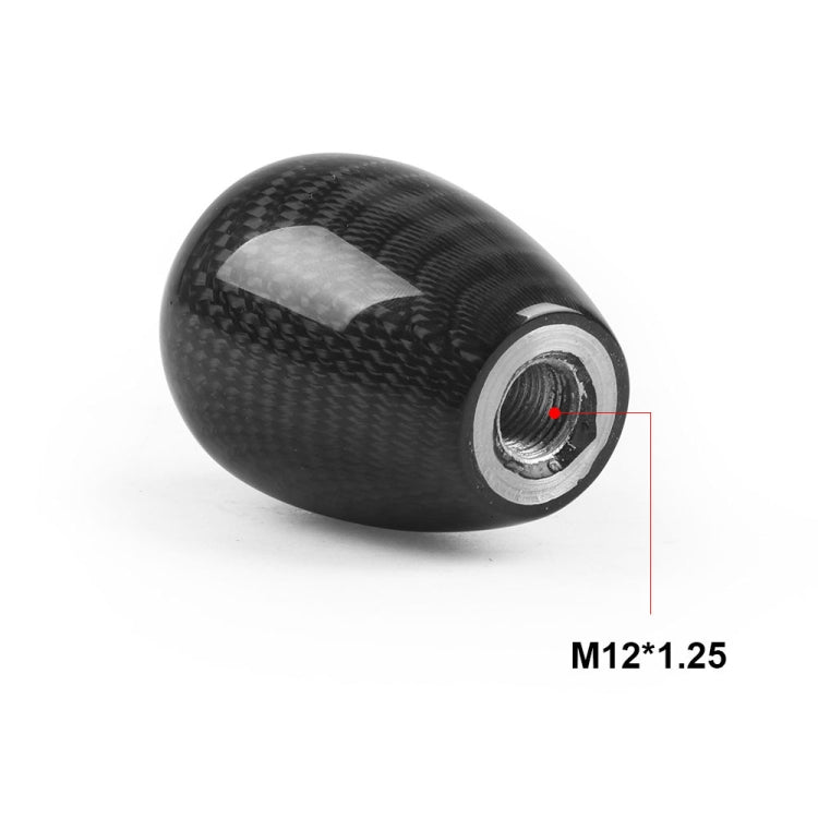 Testa del pomello del cambio del cambio in fibra di carbonio a 6 velocità modificata per auto, Carbon Fiber Gear Stick Shift Knob Head