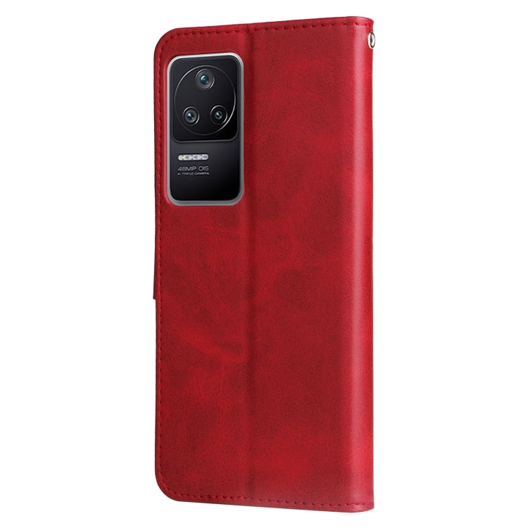 Custodia per telefono in pelle con vibrazione orizzontale con cerniera in vitello alla moda, For Xiaomi Redmi K40S / Poco F4, For Xiaomi Redmi Note 11T Pro / Poco X4 GT, For Xiaomi 12X