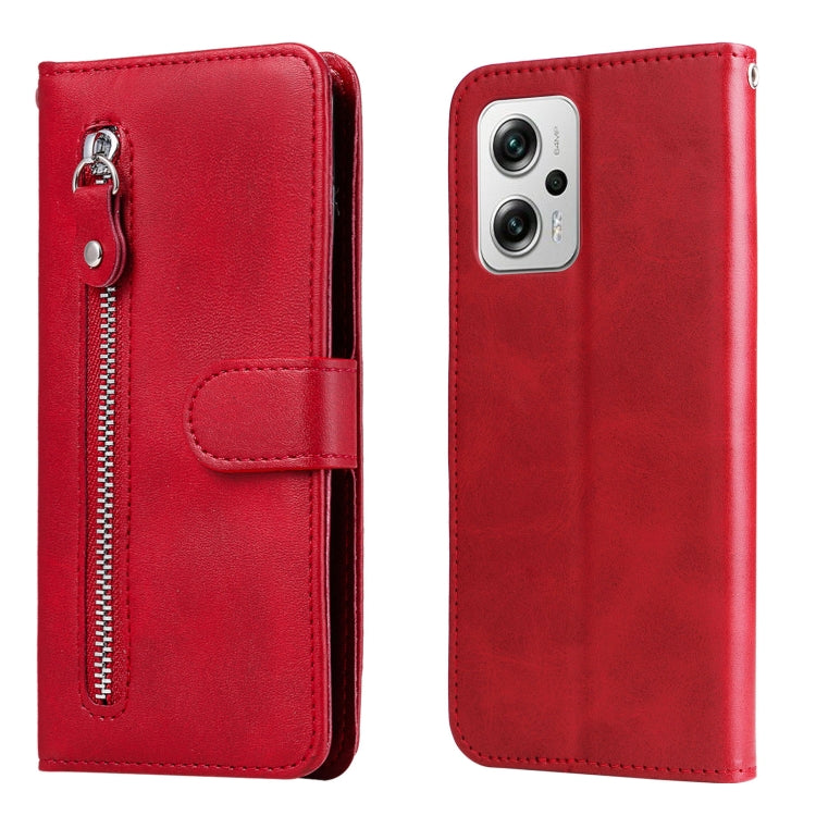 Custodia per telefono in pelle con vibrazione orizzontale con cerniera in vitello alla moda, For Xiaomi Redmi K40S / Poco F4, For Xiaomi Redmi Note 11T Pro / Poco X4 GT, For Xiaomi 12X