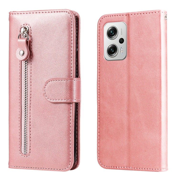 Custodia per telefono in pelle con vibrazione orizzontale con cerniera in vitello alla moda, For Xiaomi Redmi K40S / Poco F4, For Xiaomi Redmi Note 11T Pro / Poco X4 GT, For Xiaomi 12X