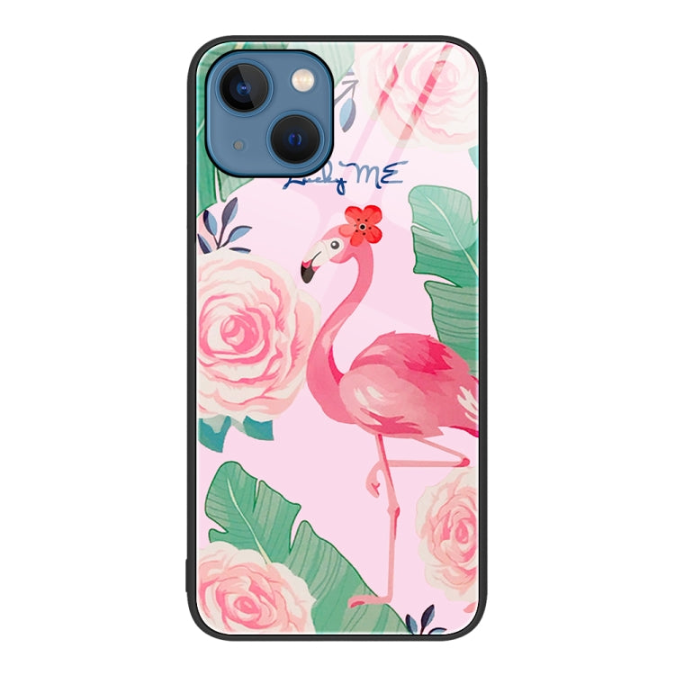 Custodia per telefono in vetro verniciato colorato, For iPhone 14 Plus