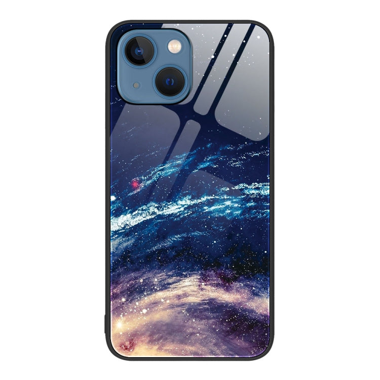 Custodia per telefono in vetro verniciato colorato, For iPhone 14 Plus
