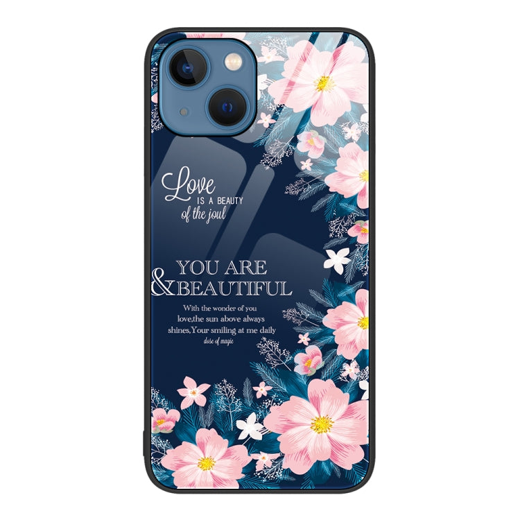 Custodia per telefono in vetro verniciato colorato, For iPhone 14