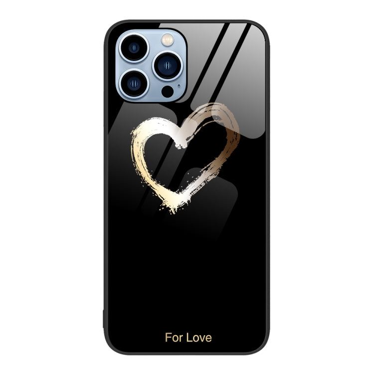 Custodia per telefono in vetro verniciato colorato, For iPhone 13 Pro Max