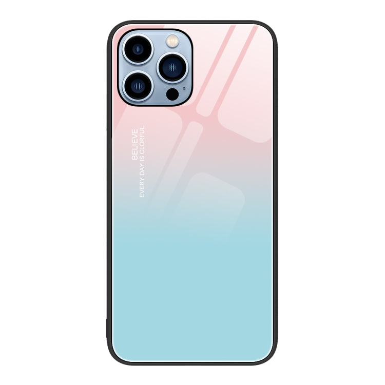 Custodia per telefono in vetro verniciato colorato, For iPhone 13 Pro