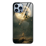 Custodia per telefono in vetro verniciato colorato, For iPhone 13 Pro