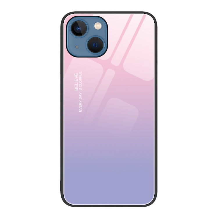 Custodia per telefono in vetro verniciato colorato, For iPhone 13