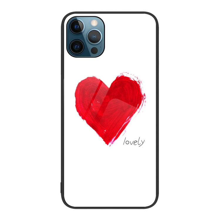 Custodia per telefono in vetro verniciato colorato, For iPhone 12 Pro Max