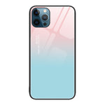 Custodia per telefono in vetro verniciato colorato, For iPhone 12 Pro Max