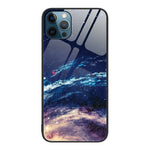 Custodia per telefono in vetro verniciato colorato, For iPhone 12 Pro Max