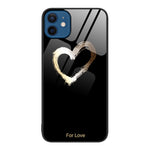 Custodia per telefono in vetro verniciato colorato, For iPhone 12 / 12 Pro