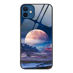 Custodia per telefono in vetro verniciato colorato, For iPhone 12 / 12 Pro