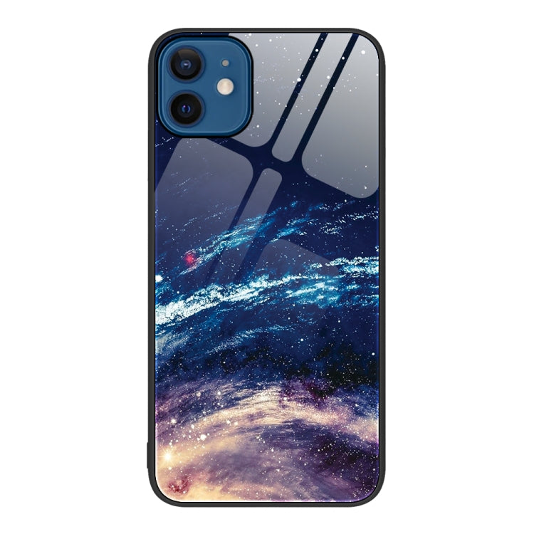 Custodia per telefono in vetro verniciato colorato, For iPhone 12 / 12 Pro