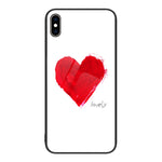 Custodia per telefono in vetro verniciato colorato, For iPhone XS Max
