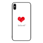 Custodia per telefono in vetro verniciato colorato, For iPhone XS Max