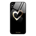 Custodia per telefono in vetro verniciato colorato, For iPhone XS Max