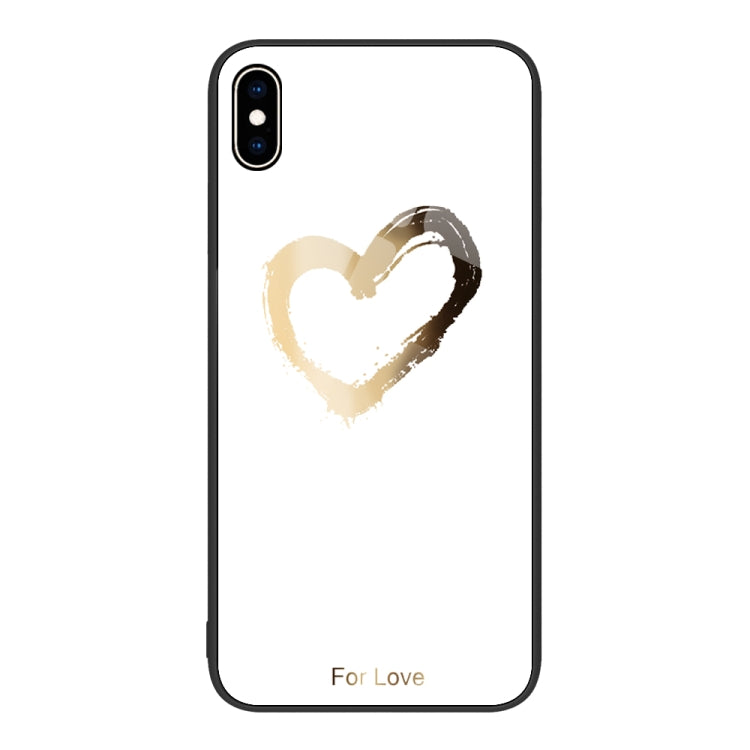 Custodia per telefono in vetro verniciato colorato, For iPhone XS Max