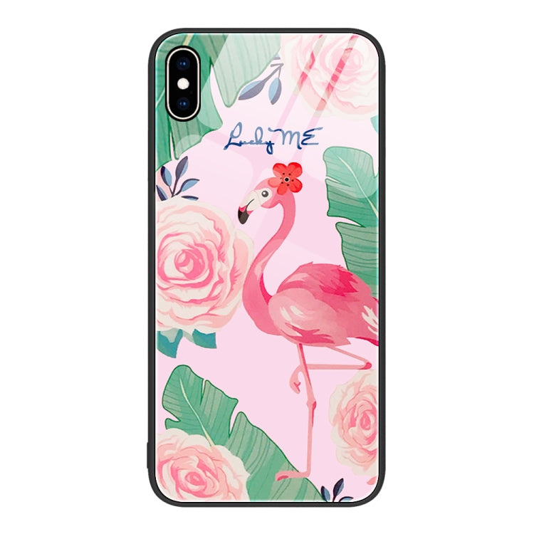 Custodia per telefono in vetro verniciato colorato, For iPhone XS Max