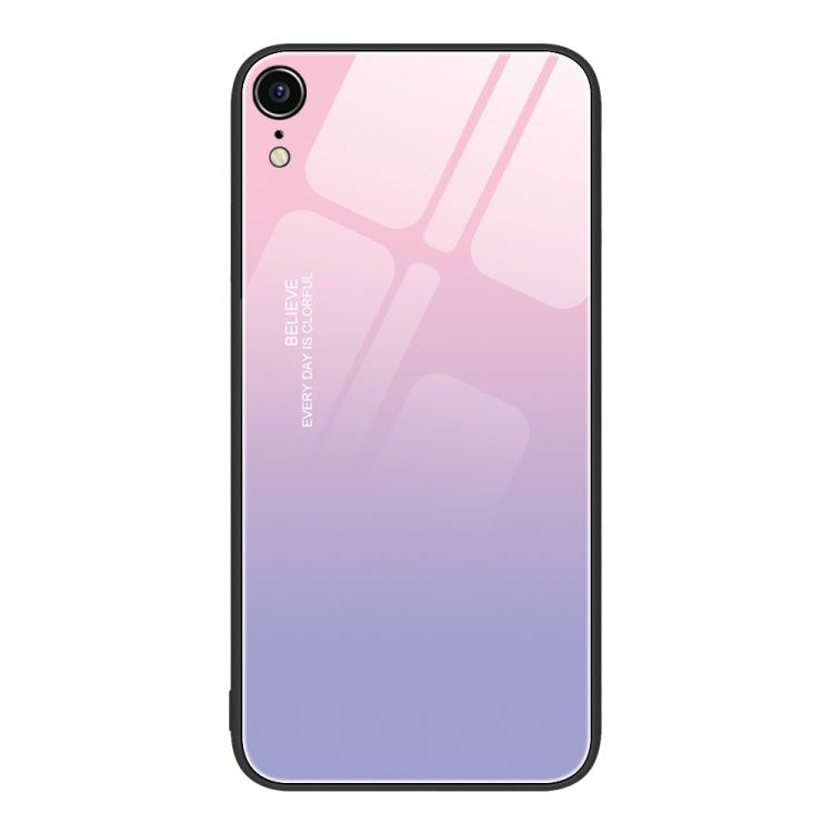 Custodia per telefono in vetro verniciato colorato, For iPhone XR