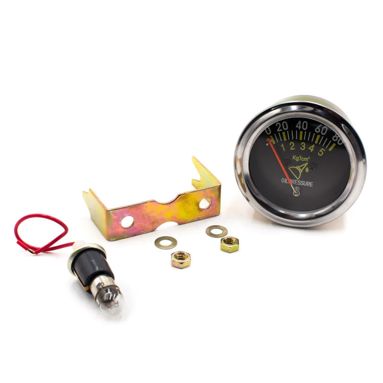 Manometro meccanico dell'olio meccanico universale da 52 mm 12V modificato per auto, Mechanical Oil Pressure Gauge