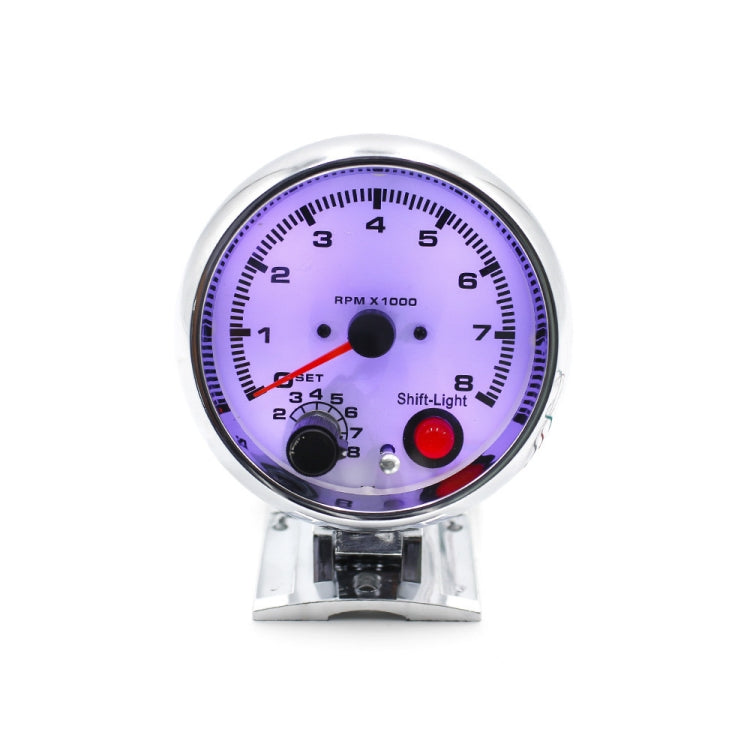Contagiri con 7 luci di sfondo modificate per auto 0-8000 giri/min per motori a 4/6/8 cilindri, 7 Background Lights Tachometer