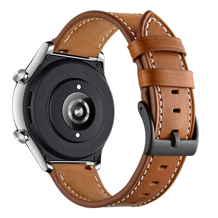 Cinturino per orologio in pelle di vacchetta da 22 mm, For Honor Watch GS 3