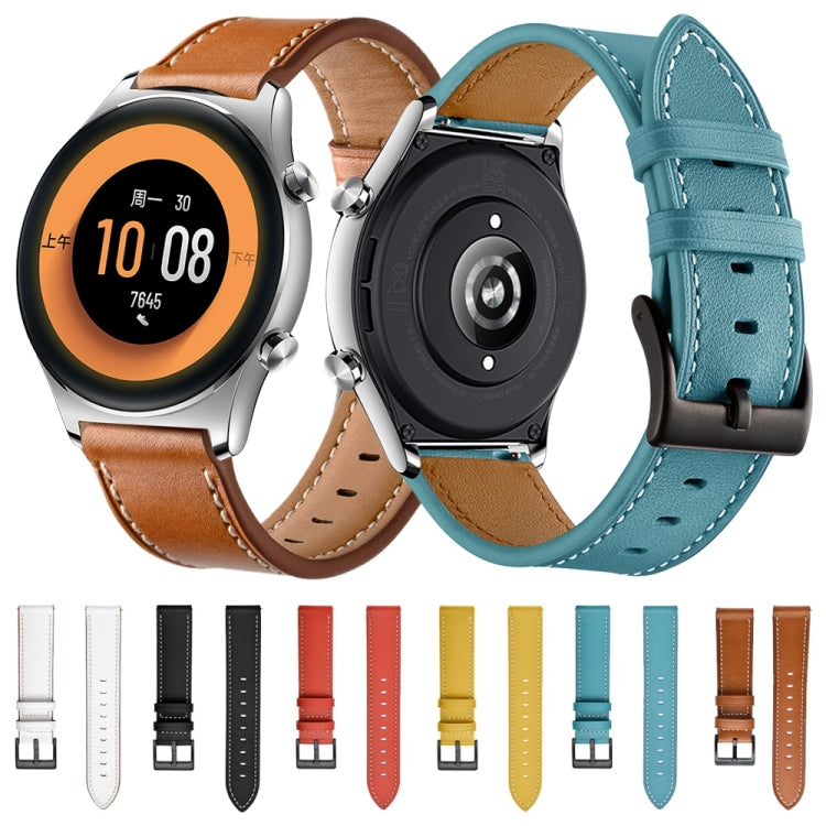 Cinturino per orologio in pelle di vacchetta da 22 mm, For Honor Watch GS 3