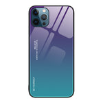 Custodia in vetro a colori sfumati, For iPhone 12 Pro Max, For iPhone 12, For iPhone 13 Pro Max