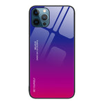 Custodia in vetro a colori sfumati, For iPhone 12 Pro Max, For iPhone 12, For iPhone 13 Pro Max