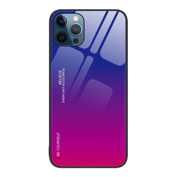 Custodia in vetro a colori sfumati, For iPhone 12 Pro Max, For iPhone 12, For iPhone 13 Pro Max