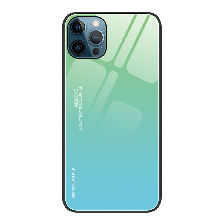 Custodia in vetro a colori sfumati, For iPhone 12 Pro Max, For iPhone 12, For iPhone 13 Pro Max