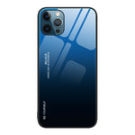 Custodia in vetro a colori sfumati, For iPhone 12 Pro Max, For iPhone 12, For iPhone 13 Pro Max