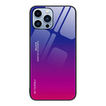 Custodia in vetro a colori sfumati, For iPhone 13 Pro, For iPhone 13, For iPhone 14 Plus