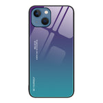 Custodia in vetro a colori sfumati, For iPhone 13 Pro, For iPhone 13, For iPhone 14 Plus