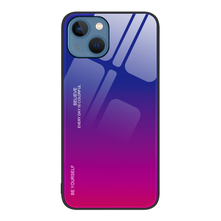 Custodia in vetro a colori sfumati, For iPhone 13 Pro, For iPhone 13, For iPhone 14 Plus
