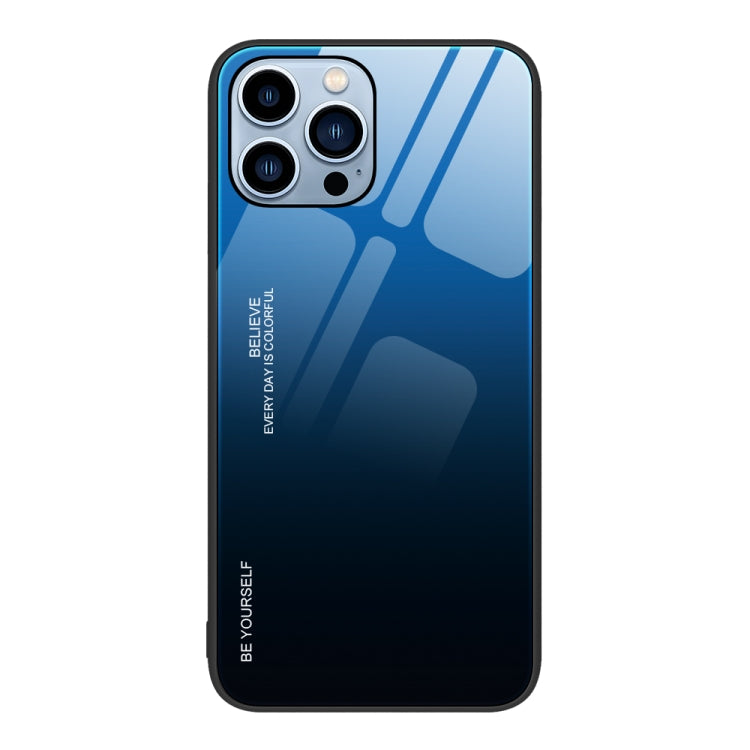 Custodia in vetro a colori sfumati, For iPhone 14 Pro Max, For iPhone 14 Pro, For iPhone 14