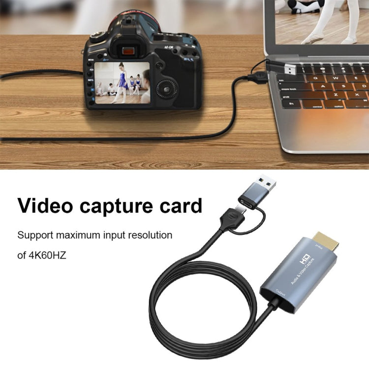 Z36 HD Video Capture Card HDMI/M to USB Type-C/M, Length: 2m, Z36